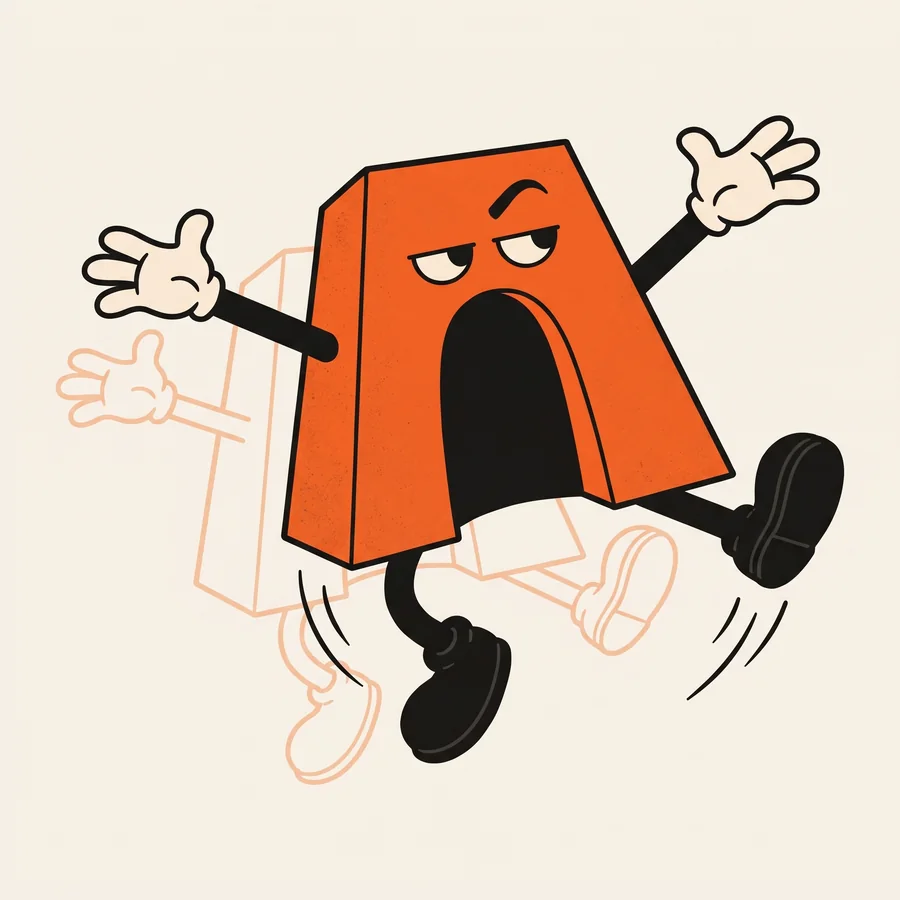 Illustration of Arch, the Arcabo Games mascot, mid-jump with faint outlines of his previous poses